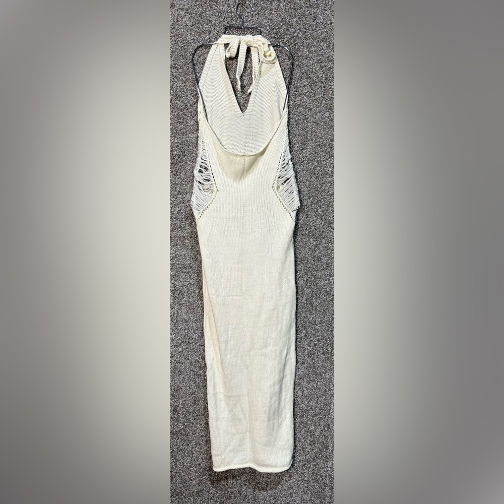 NWOT Bodycon Knitted Cutout Waist Sweater Dress Size Medium - Picture 4 of 5